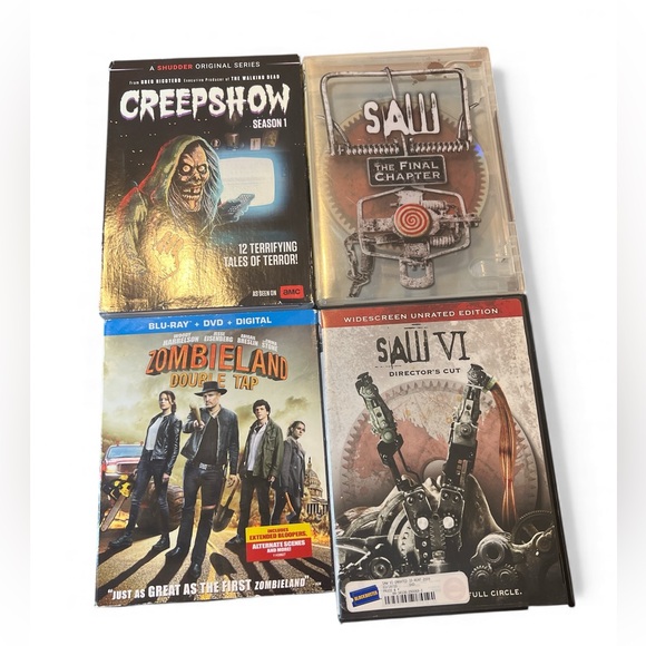 Other - Creepshow Season 1 DVD Lot Blu-ray Zombieland Double Tap Saw VI Final‎ Chapter